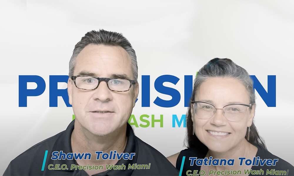 Shawn and Tatiana Toliver, owners of Precision ProWash Miami