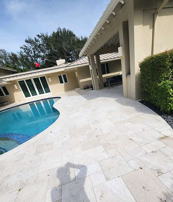 Residential soft washing